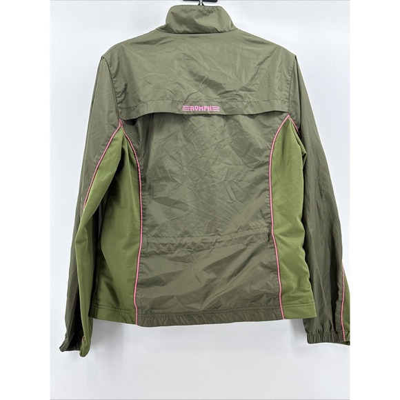 ROMFH Jacket Small Coat Dry Shell Horse Riding Equestrian Stretch Vent Green - Picture 5 of 8